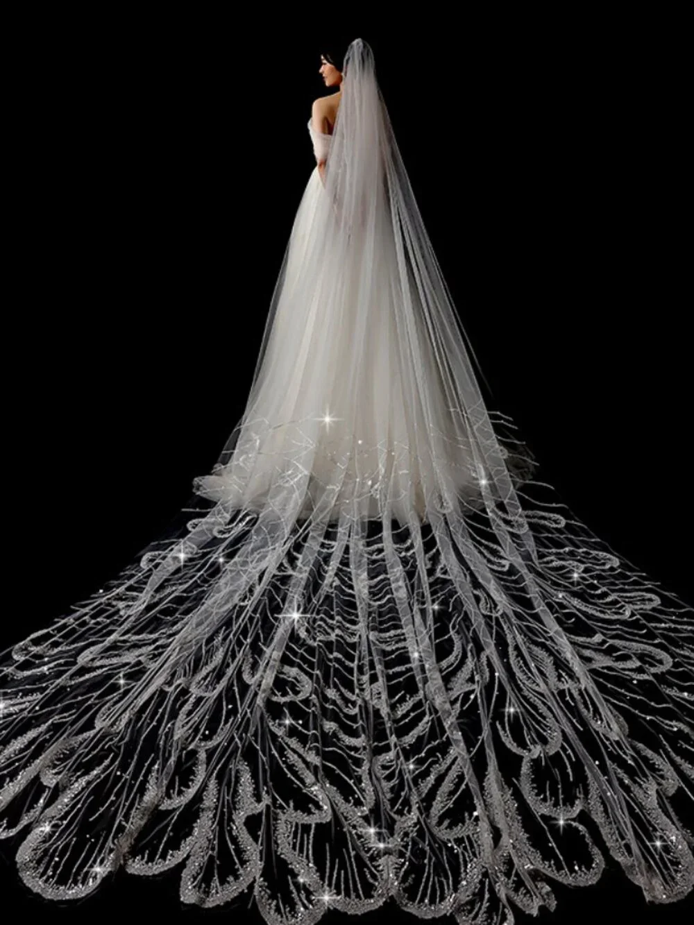 Regal Cathedral Length Bridal Veil 3.5m